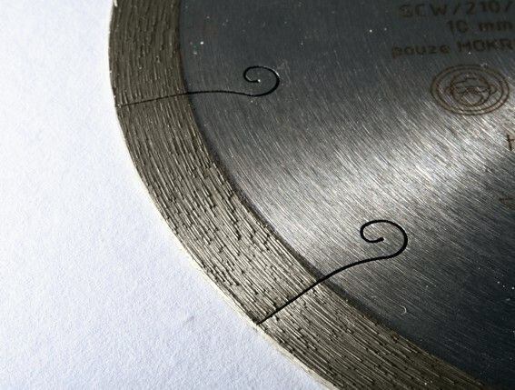 GENT GST-UL řezný diamantový kotouč 200/25,4mm SCW/210/200/25,40 slinutá dlažba, keramika, žula