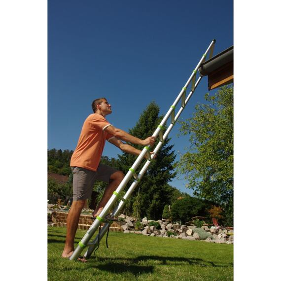 FIELDMANN žebřík teleskopický FZZ 4002, max.320cm, nosnost 150kg, 11 příček