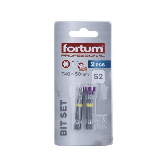 FORTUM bity TRX T40*50mm, 2ks, s magnetickým klobúčikom, S2, 4741489