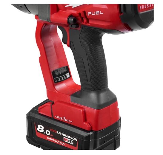 MILWAUKEE M18 ONEFHIWF1-802X rázový uťahovák 1", 18V/2*8Ah, 2400Nm 