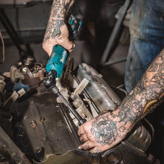 MAKITA WR100DSA aku račnový uťahovák CXT 12V/2Ah, upínanie 1/4" a 3/8", 47,5Nm