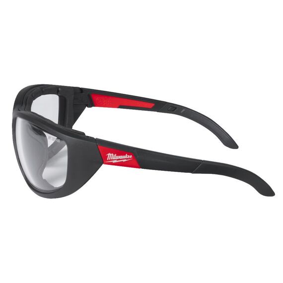 MILWAUKEE 4932471885 okuliare ochranné PREMIUM číre, sklá odolné proti zahmlievaniu, s tesnením