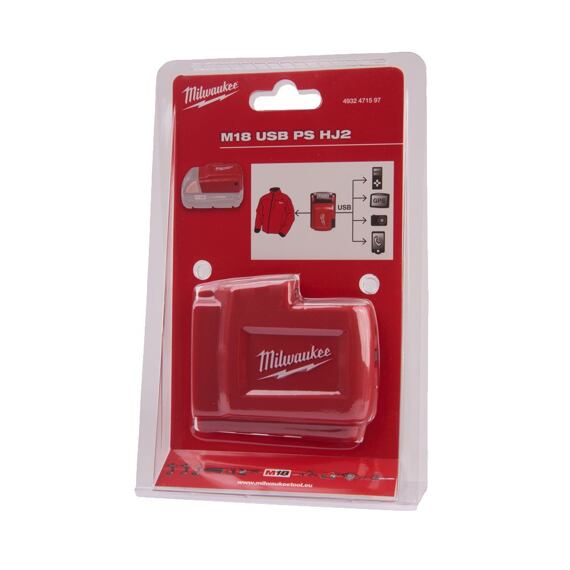 MILWAUKEE M18 USBPS HJ2 napájecí port pro vyhřívané bundy