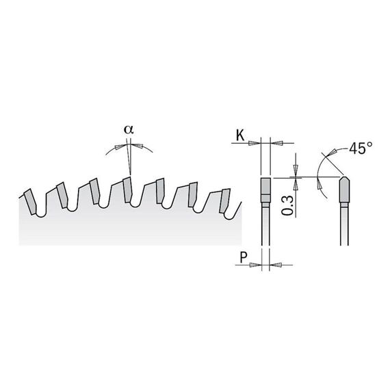 CMT pilový kotouč 254mm*30mm 80Z lamino, plast a neželezné kovy, odhlučněný, C29708110M
