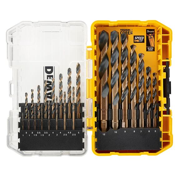 DeWalt DT70729 sada vrtáků do kovu 23-dílná Black-Gold 1,2-12mm