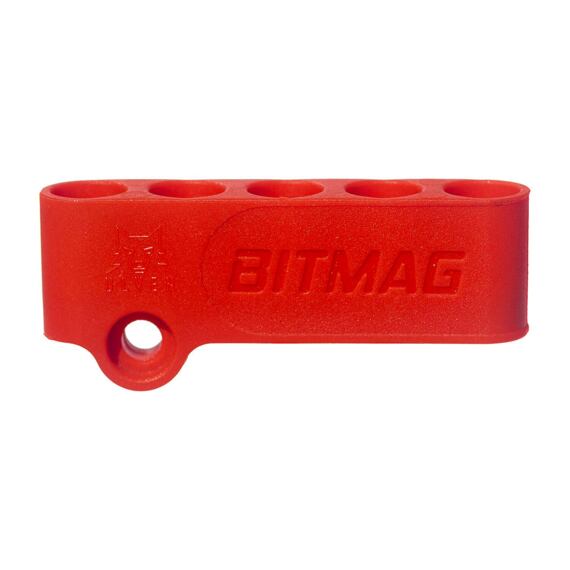 BITMAG držiak bitov k aku vŕtačkám MAGNETIC, composite, červený