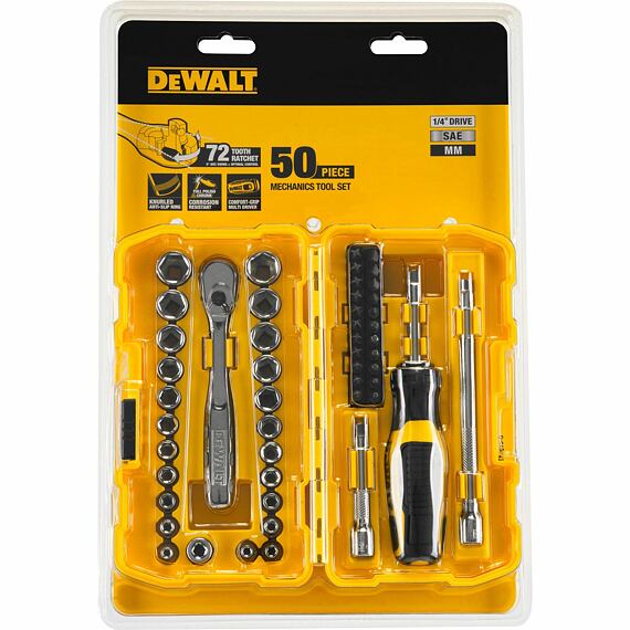 DeWalt DWMT81610-0 súprava bitov a hlavíc NANO 50-dielna, 1/4"