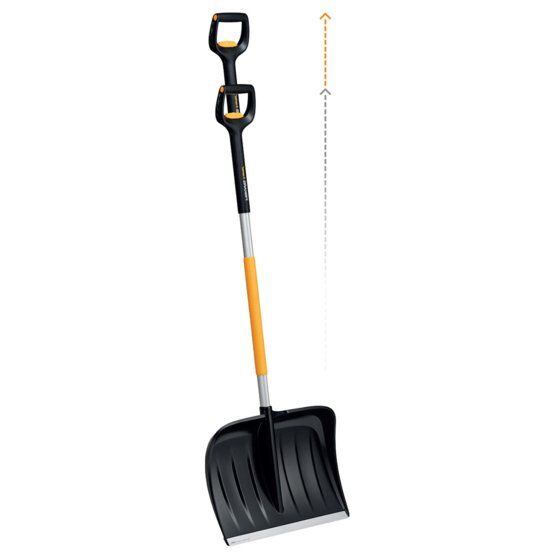 FISKARS 1057189 hrablo na sníh X-serie, 53sm, teleskopická rukojeť 143-163cm, 1,79kg
