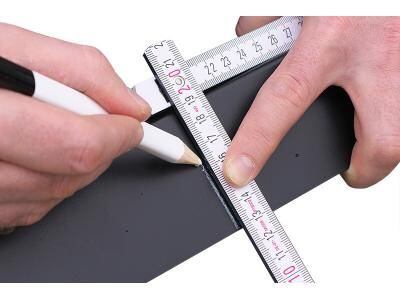 PICA ceruzka FOR ALL 24cm univerzálna, píše na väčšinu povrchov, čierna/biela 546/24