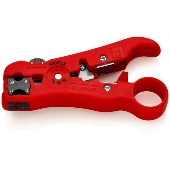 KNIPEX odizolovávací nástroj na koaxiální kabely (RG59, RG6, RG7, RG11) 166006SB
