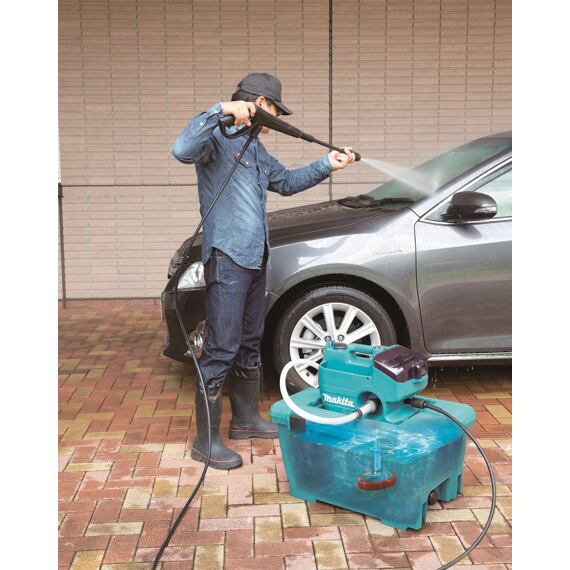MAKITA DHW080ZK aku tlaková myčka 2*18V LXT, 30/55 bar, nádoba (kufr) 50l, samonasávání, bez baterie