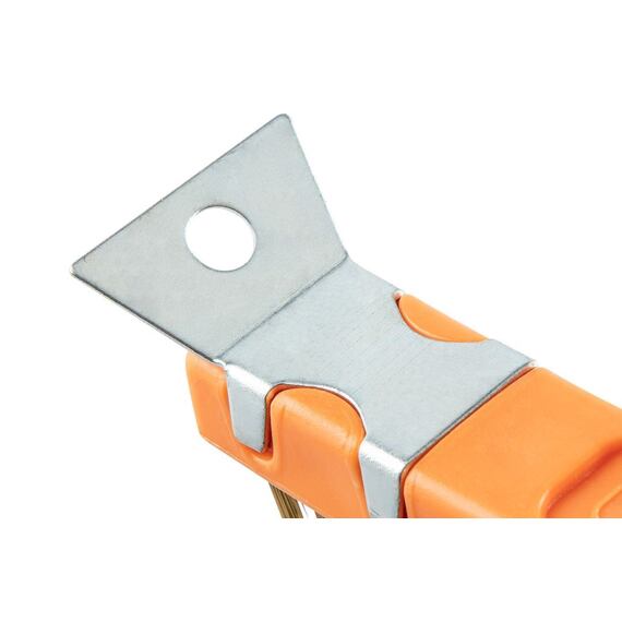 NEO kartáč drátěný ruční 3*19, škrabka, rukojeť nylon, Mosaz, 39-032