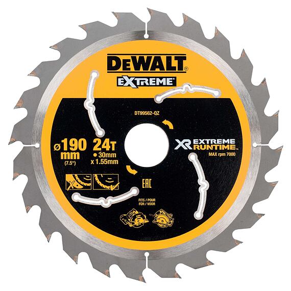 DeWalt DT99562 pílový kotúč FLEXVOLT 190*30mm, 24z, univerzálny