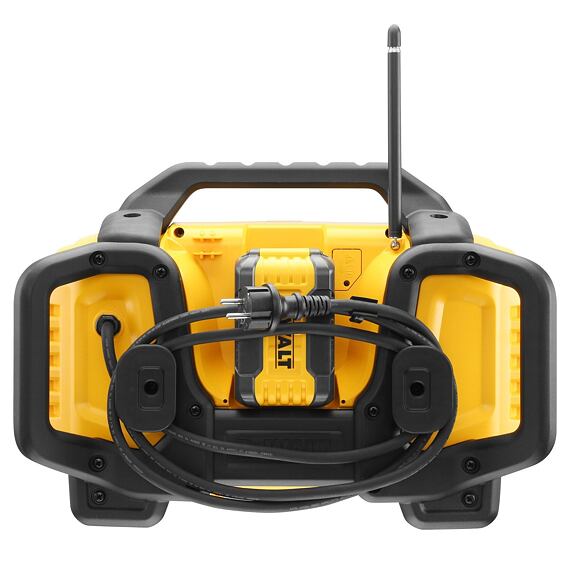 DeWalt DCR027 stavební aku rádio s nabíječkou XR baterií nebo 230V, USB, DAB+, AVRC, bez baterie