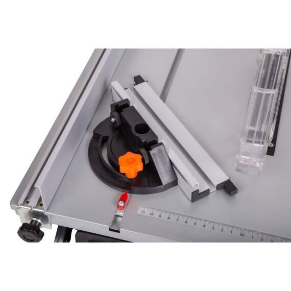 FERM stolní pila 230V, 800W, výška řezu 43mm, kotouč 200*2,4*16mm, naklopení 45°, TSM1036