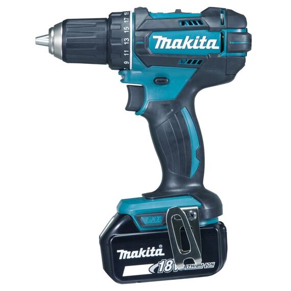MAKITA DDF482RFX1 aku vrtačka 18V/2*3Ah Li-ion, 62Nm, kufr s příslušenstvím 74ks