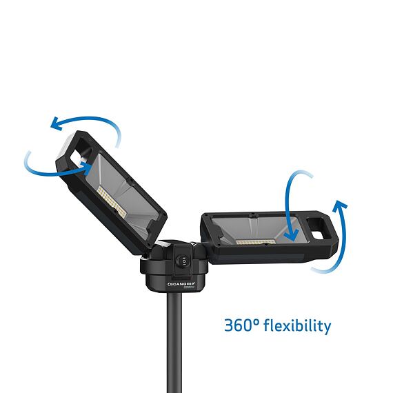SCANGRIP TOWER 5 CONNECT reflektory LED 2ks na stativu do 2m, 5000lm, systém CONNECT pro adaptéry