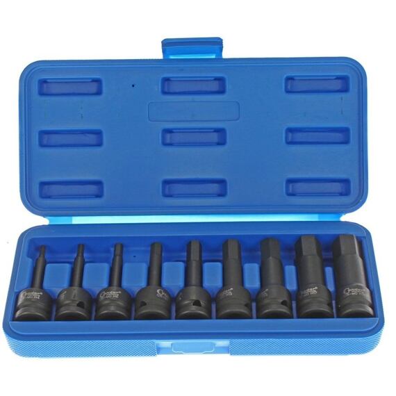 CONDOR hlavice zástrčné imbus 1/2", 9-ti dílná sada 4-19mm, tvrzené, 100-03027