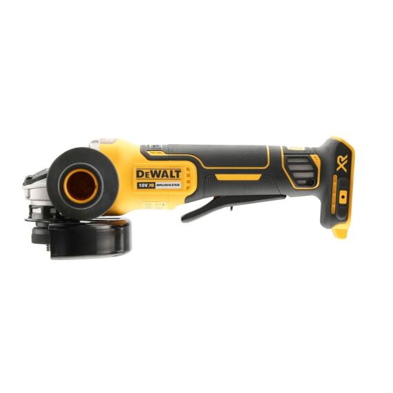 DeWalt DCG406N aku bezuhlíková úhlová bruska 18V, 125mm, elektronická brzda