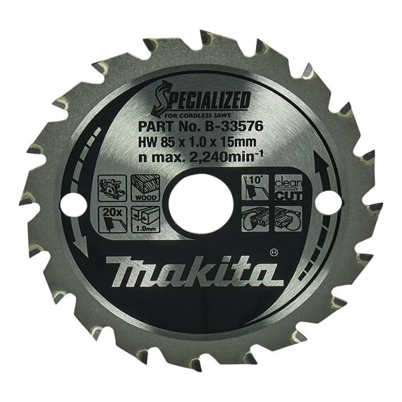MAKITA B-33576 pílový kotúč 85mm*15mm 20Z (old=B-16885)