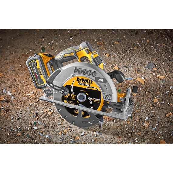 DeWalt DCS573NT aku okružná bezuhlíková píla 18V XR, FlexVolt Advantage, 190mm, kufrík TSTAK