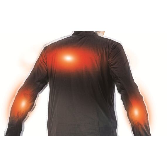 MAKITA DCX200CL vyhrievaná mikina 14,4/18V, LXT, veľ. L, bez zipsu, 4 vyhrievané zóny, bez batérie