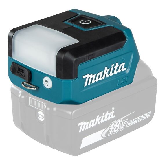 MAKITA DML817 aku svítilna LED 18V LXT, 300lm kombi svícení, 150lm čelní/horní svícení, bez baterie