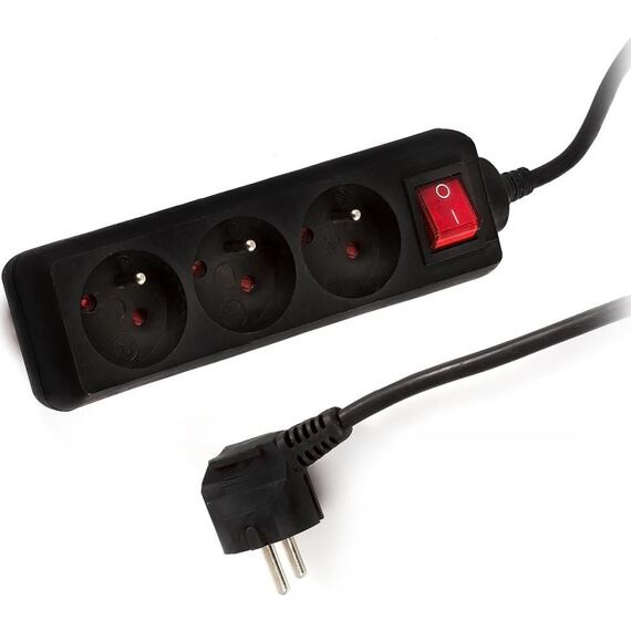 RETLUX RPC 20B kabel prodlužovací 230V, 3m/3Z, 3*1,0mm, WS, vypínač