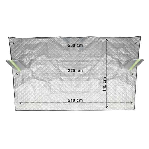 COMPASS clona Alu na sklo 220*145cm ICE GARD 05956