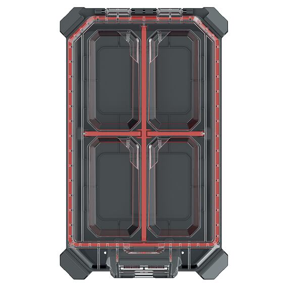 KISTENBERG organizér MSX 228*368*77mm, čierny, prepážky