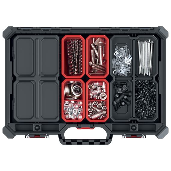 KISTENBERG organizér MSX 543*390*77mm, černý, vyjímatelné boxy