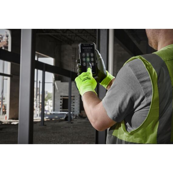 MILWAUKEE 4932479919 rukavice manipulační reflexní Hi-Vis, vel.10/XL, ochrana "A", bezešvé