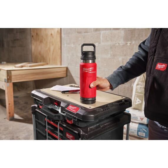 MILWAUKEE 4932493991 termofľaša PACKOUT 532ml, dvojstenná vákuová izolácia, kompatibilné viečko
