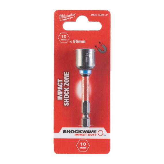 MILWAUKEE 4932492441 magnetická hlavice 10*65mm SHOCKWAVE IMPAC DUTY, pro ráz. utahováky