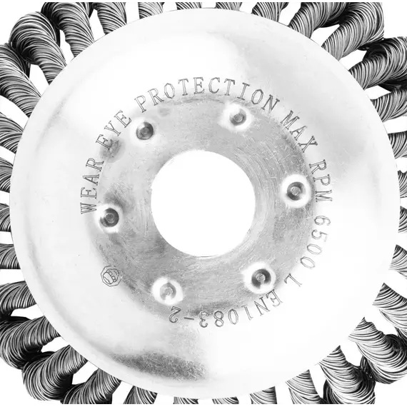 GRAPHITE drôtená vrkočová kefa pre krovinorezy 150mm/25,4mm, čistenie dlažieb