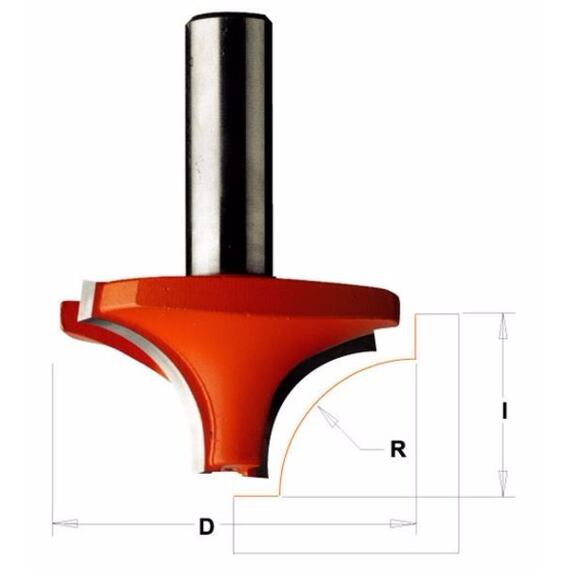 CMT fréza zaoblovací vydutá R6 D23*12 S=8 HM C92706011