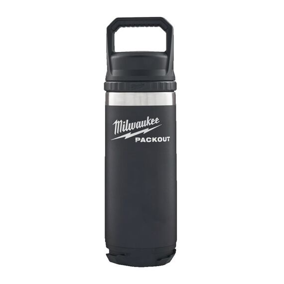 MILWAUKEE 4932493992 termofľaša PACKOUT 532ml, dvojstenná vákuová izolácia, kompatibilné viečko, čie
