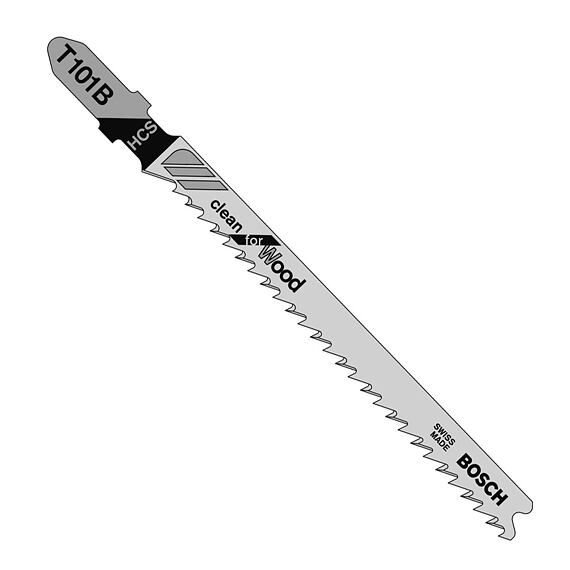BOSCH 2608630030 pilky do přímočarky T101B 100mm, dřevo, vláknité desky, plasty 5ks