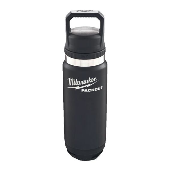 MILWAUKEE 4932493466 termoláhev PACKOUT 710ml, dvoustěnná vakuová izolace, kompatibilní víčko, černá
