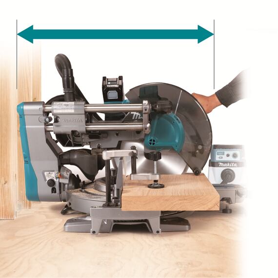 MAKITA LS003GZ01 aku pokosová píla 40V XGT, prerez pri 90° 107*363/98*382mm, 305mm, AWS, bez batérie