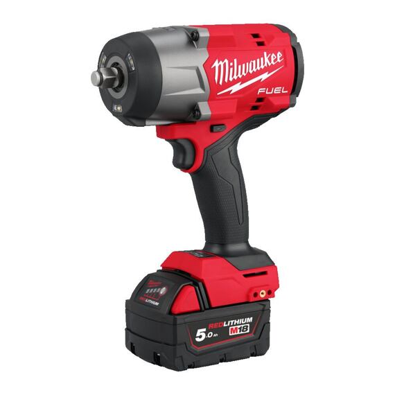 MILWAUKEE M18 FHIW2F12-502X aku rázový utahovák 18V/2*5Ah, 1491Nm utahovací moment, kufr