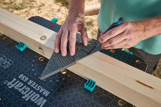 WOLFCRAFT uholník 3D VARIO nastaviteľný pre tesárov a stolárov, 5209000