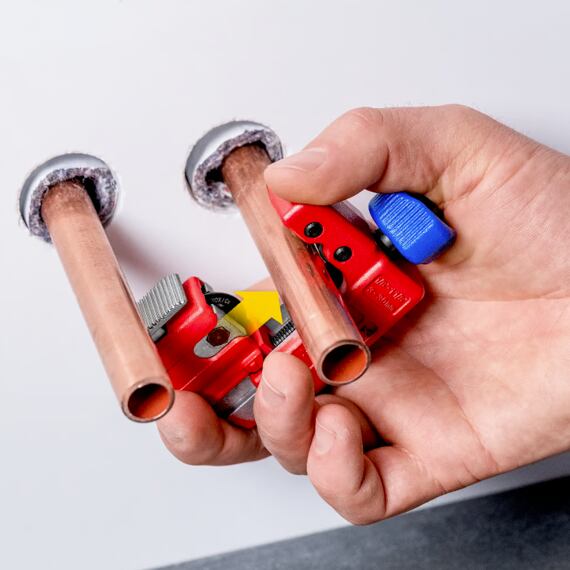 KNIPEX řezač trubek TubiX S, 3-30mm, pro měď, mosaz, nerez, 903101