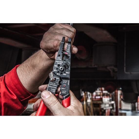 MILWAUKEE 4932493816 odizolovávací kleště s krimpovačem, víceúčelové