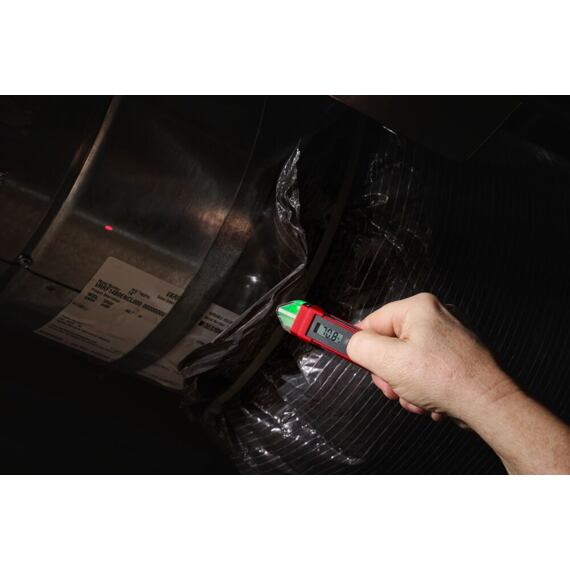 MILWAUKEE 2225-20 bezkontaktní detektor napětí s laserovým teploměrem, CAT IV 1000 V, 2*AAA
