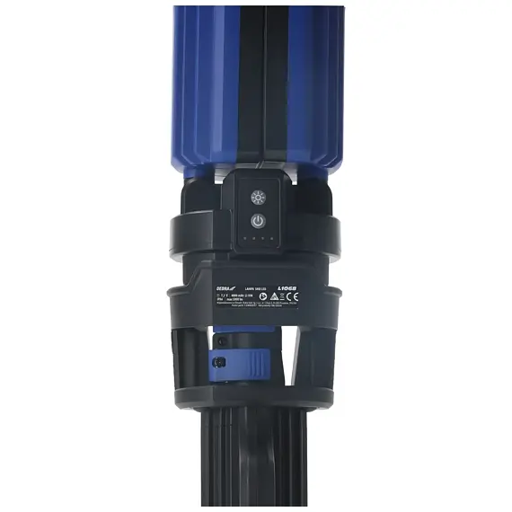 DEDRA LED lampa skládací, 5000lm, 2 světelné hlavy, dvě barvy světla, stojan, L1068