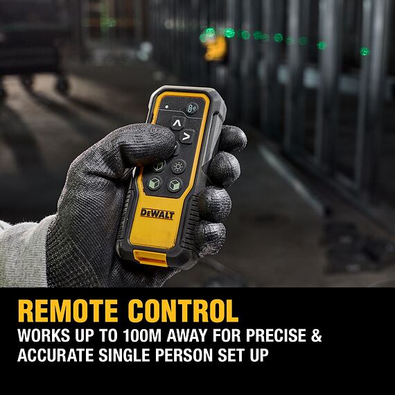 DeWalt DCLE34035D1 laser samonivelační 18V/2Ah XR, zelený, 3*360°, dálkové ovládání, TSTAK
