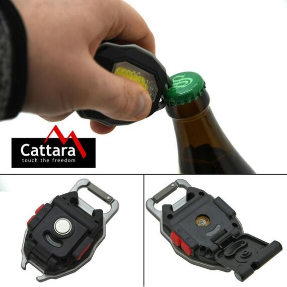 CATTARA svítilna LED COB 560lm, 7 režimů svícení, zapalovač, nabíjení USB-C, 13154