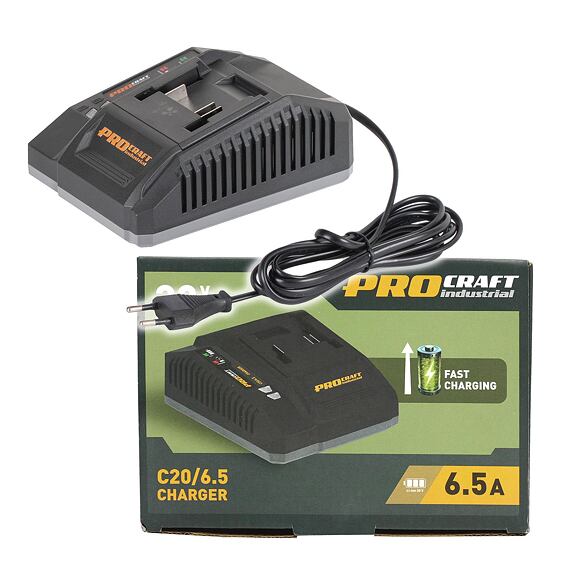 PROCRAFT INDUSTRIAL C20/6 nabíječka 20V, 6,5A, 135W