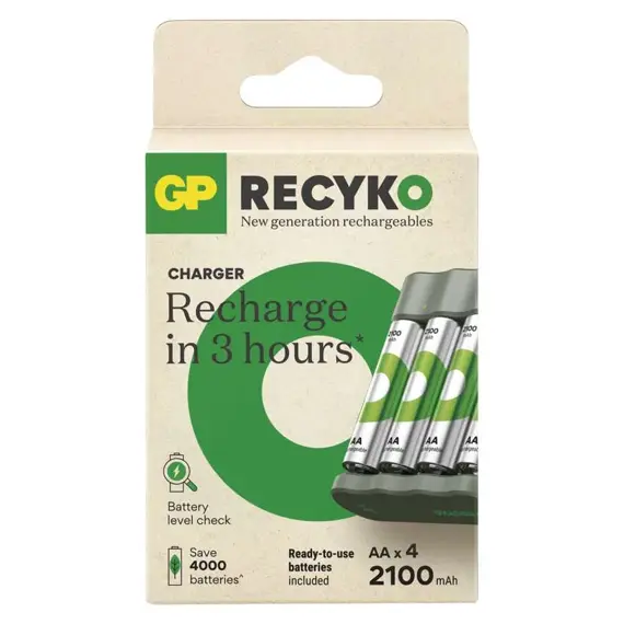 GP nabíječka baterií Eco E441 + 4*AA ReCyko 2100 B50444
